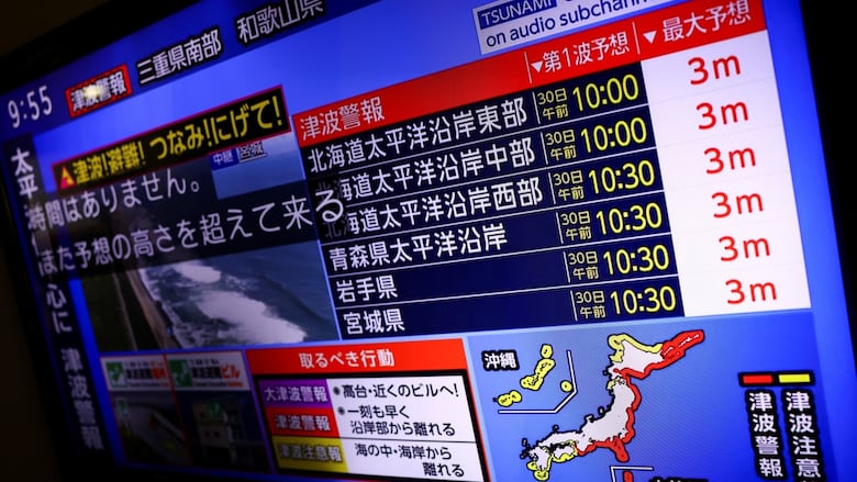 Tsunami alert worldwide