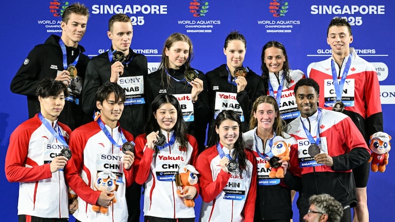 Twelve swimmers.
