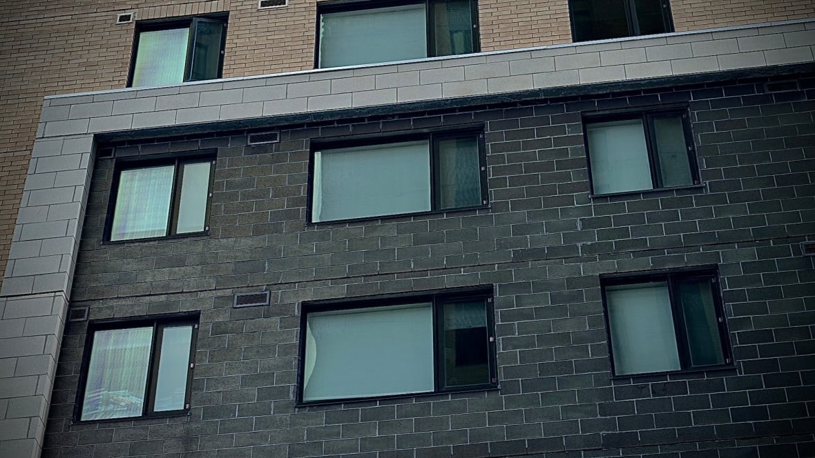 The exterior of an apartment building