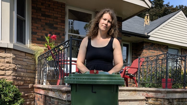 Carole Vernon lives in the community of Riverside within Windsor, Ont. She's concerned about her autistic four-year-old son getting trapped inside their organics green bin that has a gravity lock.