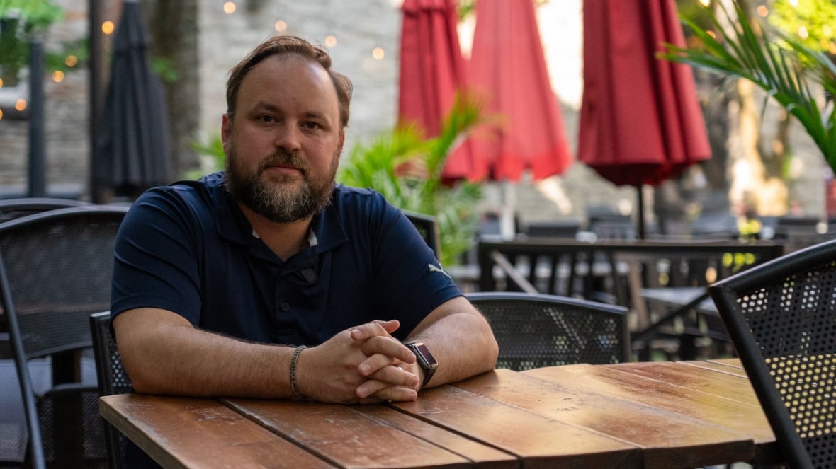 David Godsoe of 18 Hospitality Group sits facing the camera.