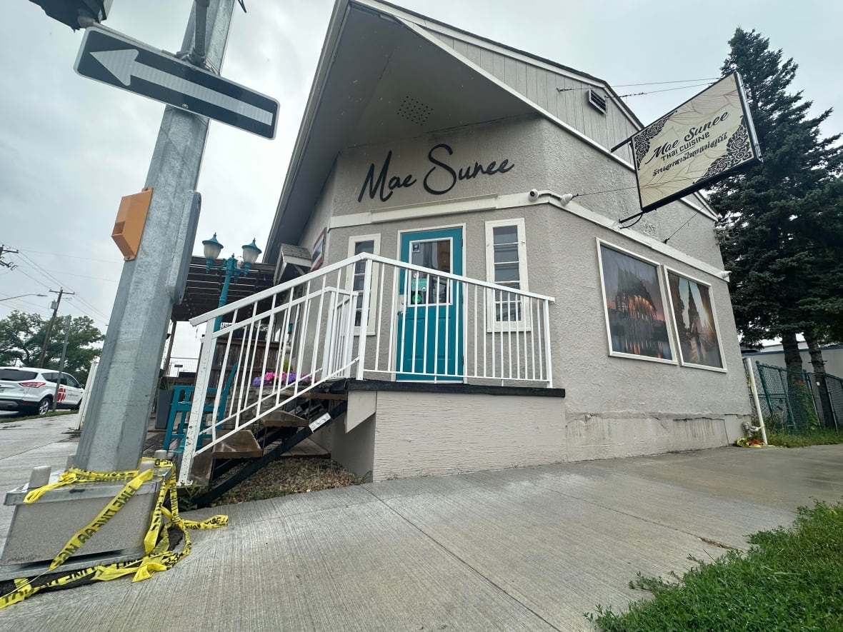 A closed restaurant after a fire caused
