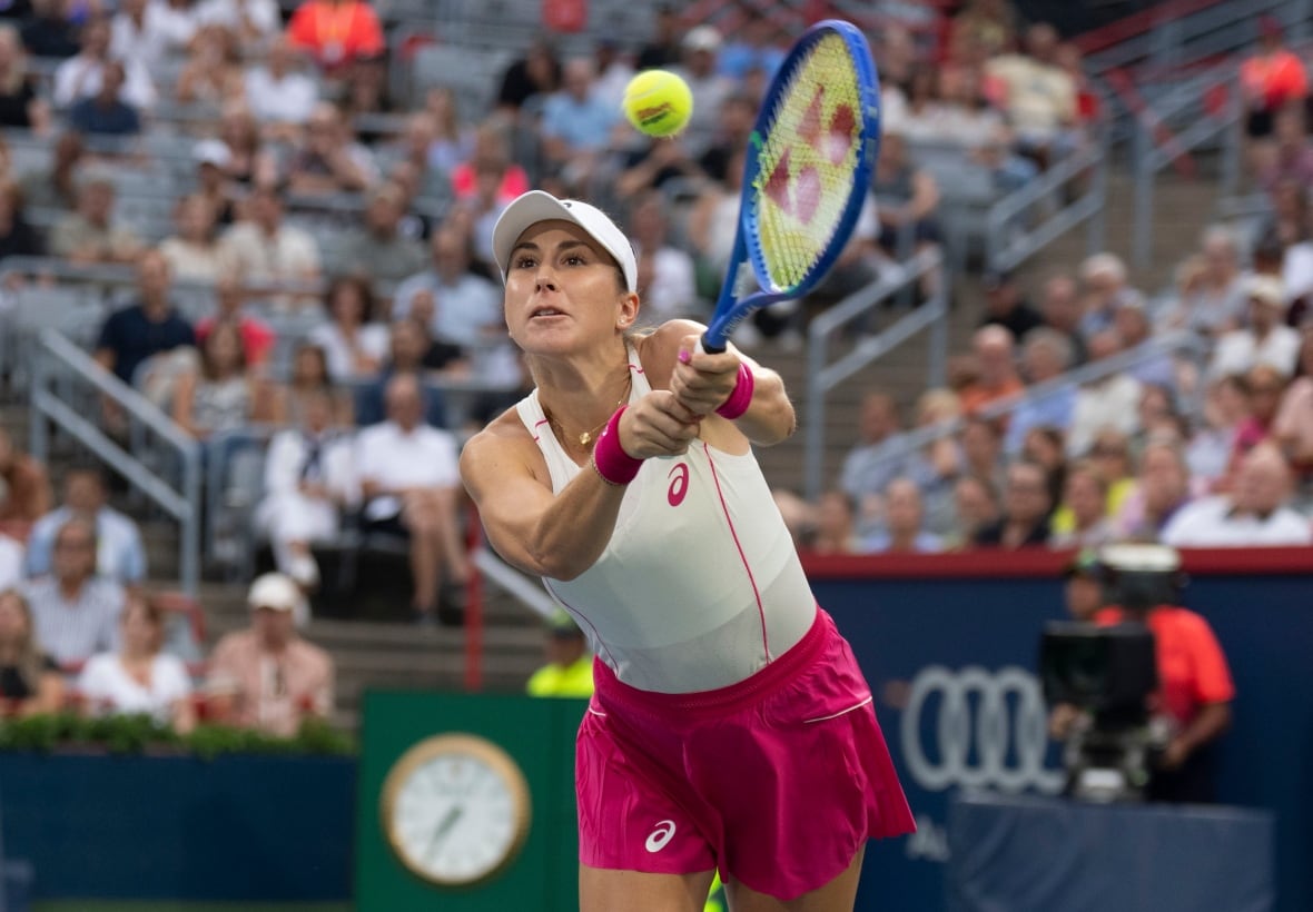 Woman playing tennis