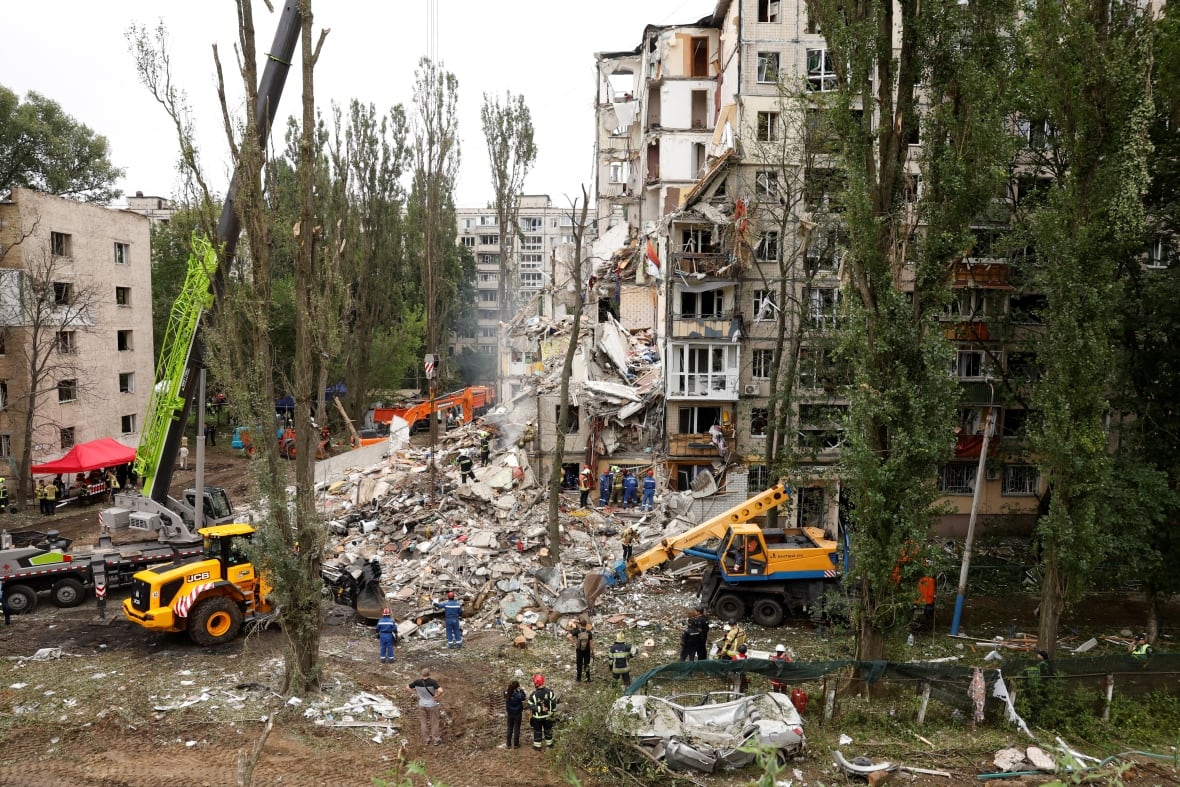 Working on site in partially collapsed apartment building.