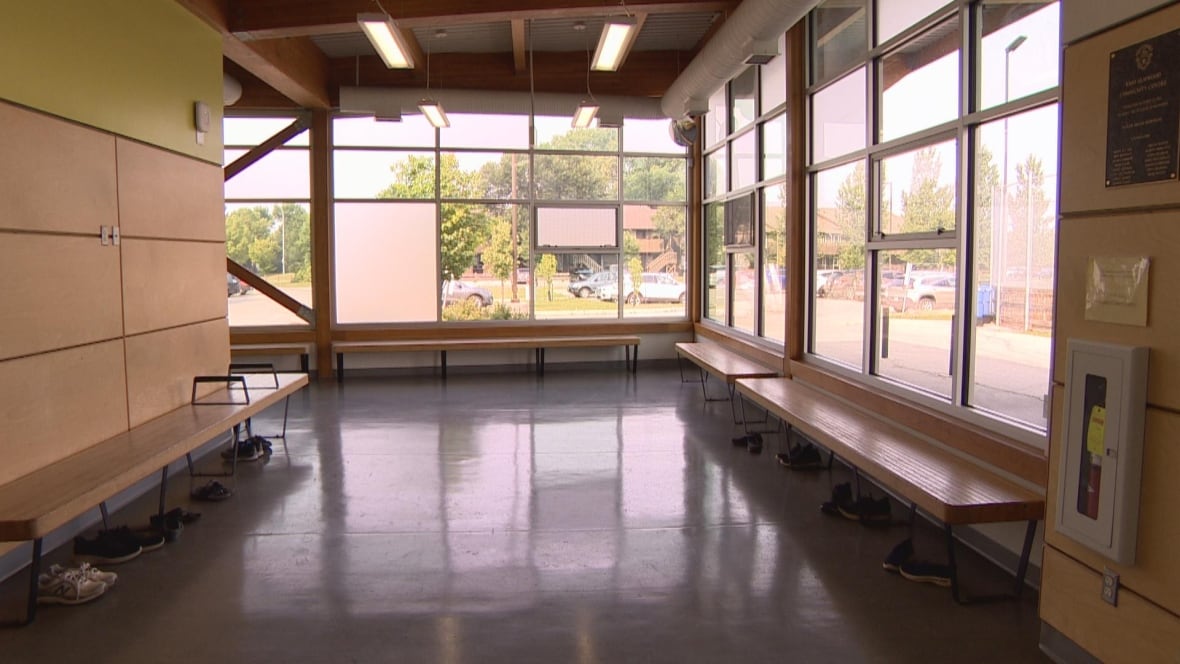 An empty room with a window.