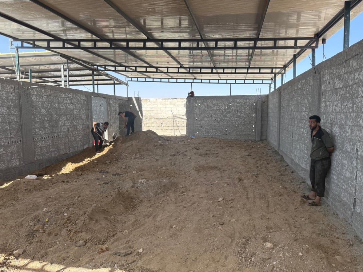 A building in construction