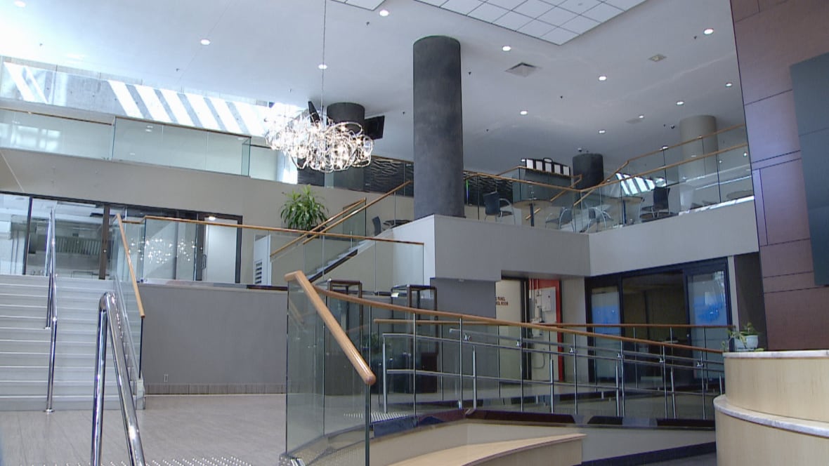 An empty lobby.