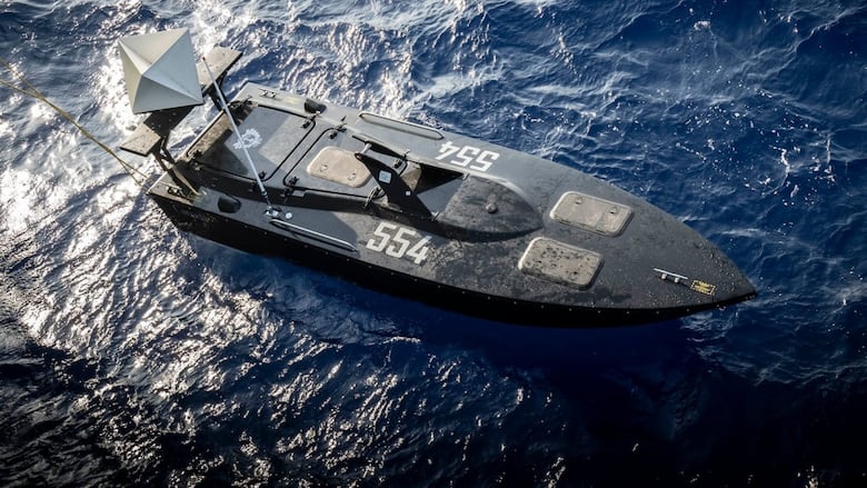 In July, the navy adapted a Hammerhead uncrewed boat normally used for gunnery practice to serve as an explosive marine attack drone.
