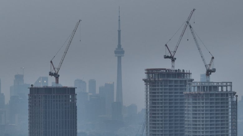 aerial images of sunrise in toronto