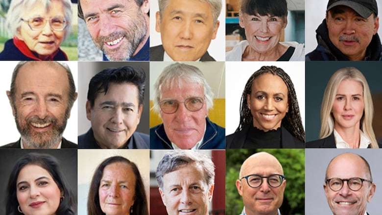 A collage of 15 people