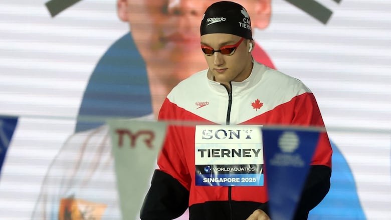 A picture of swimmer Blake Tierney 
