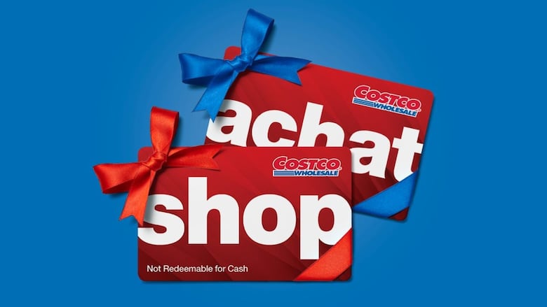 Two Costco Shop digital gift cards. 