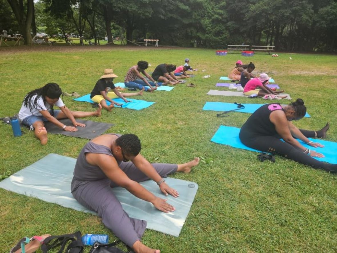Yoga session