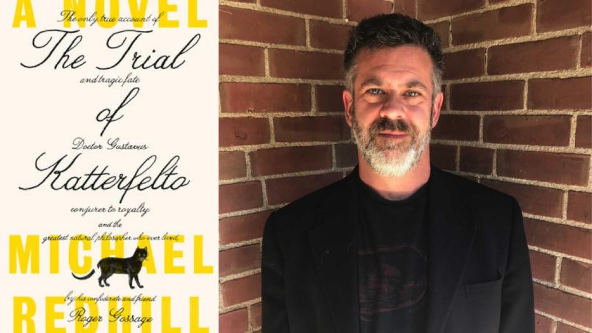 A yellow and black book cover. A headshot of a man with grey hair and a beard.
