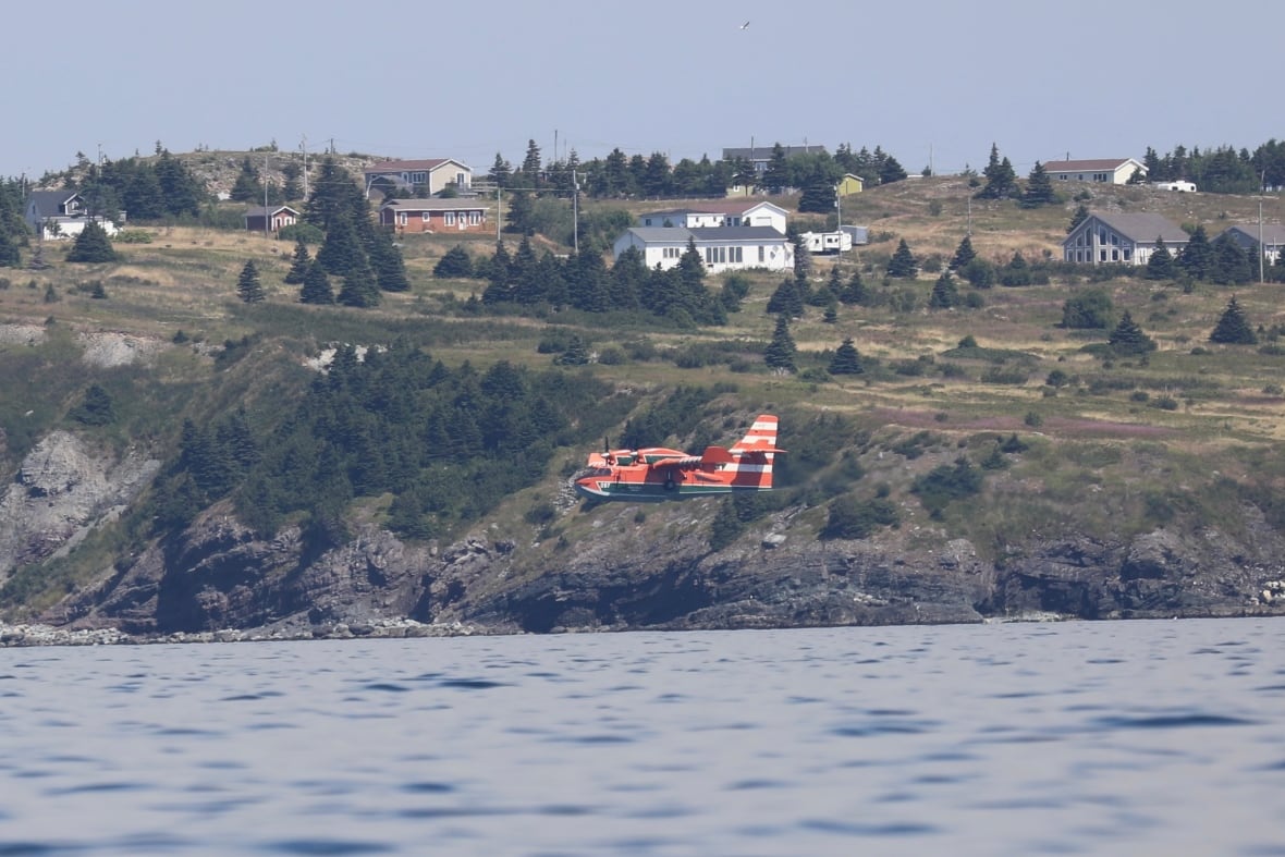 A waterbomber.
