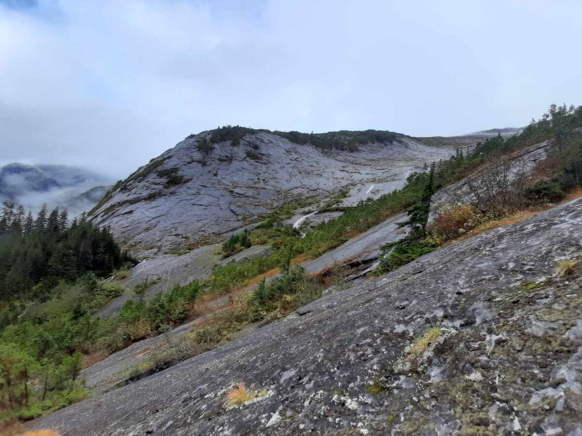 A 60-degree mountain trail.