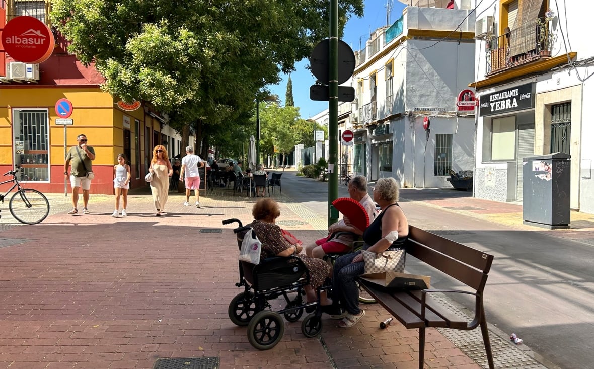 A pedestrian avenue.