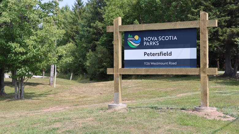 A Sydney River woman says she was in Petersfield Park in Westmount, N.S., on Saturday morning when a man exposed himself to her on a walking trail. 