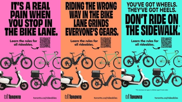 With rhymes and reminders, Toronto launches new campaign to keep peace in bike lanes | CBC News
