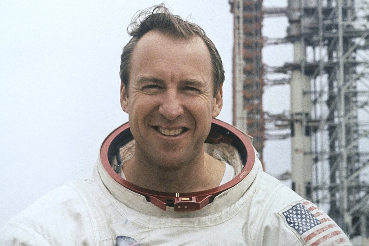 Nassa James Space Pioneer (Jim) Loville, who appears in a picture in the space suit, in February 1970.