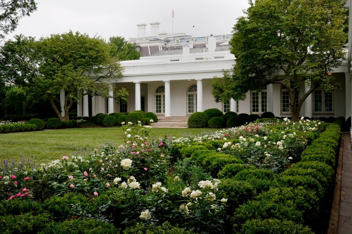 A view of the Roses Roses Restaurant at the White House in Washington on Saturday, August 22, 2020. First Lady Melania Trump will move her speech at the Republican National Congress on Tuesday night of the park, which is famous for her near the Oval Office. The three weeks of working on the park, which were implemented in the spirit of their original design for 1962, were shown on the correspondents on Saturday.