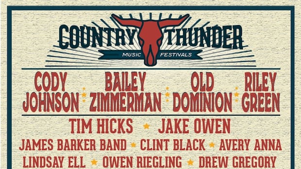 Country Thunder music festival rolls into Calgary this weekend
