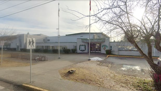Pitt Meadows Secondary School is pictured in this Google Street View image.