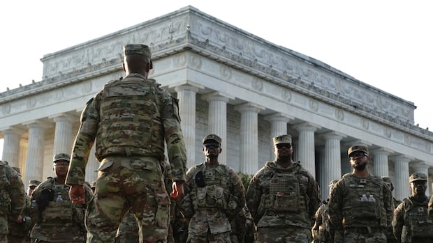 3 says sending many many troops in the US Capital Crackdown