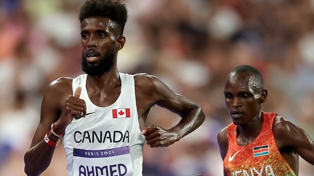 Canadian Olympic runner Moh Ahmed has signed a letter that frames the Sept. 12-13 Davis Cup tie between Canada and Israel against the backdrop of what it calls rising condemnation of Israel's conduct in Gaza and the West Bank. Canadian runner Moh Ahmed competes during the men’s Olympic 10,000-metre final at Stade de France on August 2, 2024 in Paris.