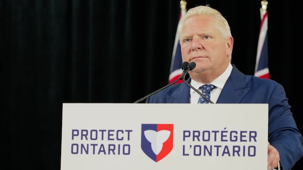U.S. tariffs to lower Ontario's economic growth in coming years: FAO report | CBC News