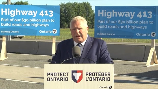 Construction starting on Highway 413, Ontario premier says | CBC News