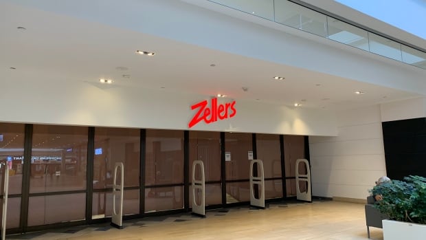 A white Zellers location is under construction.