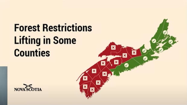 Woods ban lifted for parts of Nova Scotia