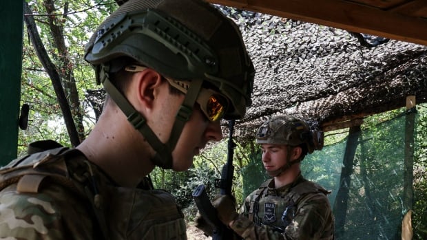 Two young soldiers. 