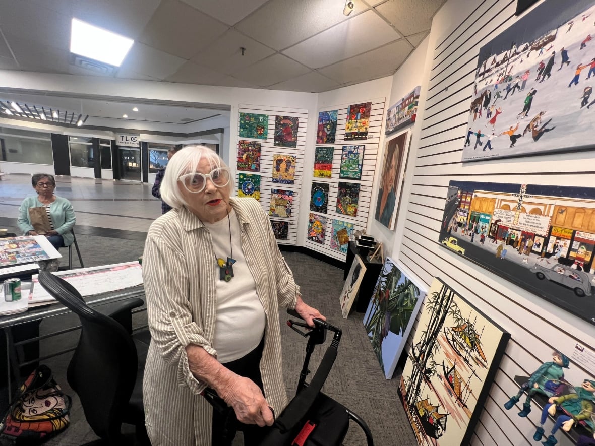 Audrey Cooper started her gallery 12 years ago, when she was 86 years old.
