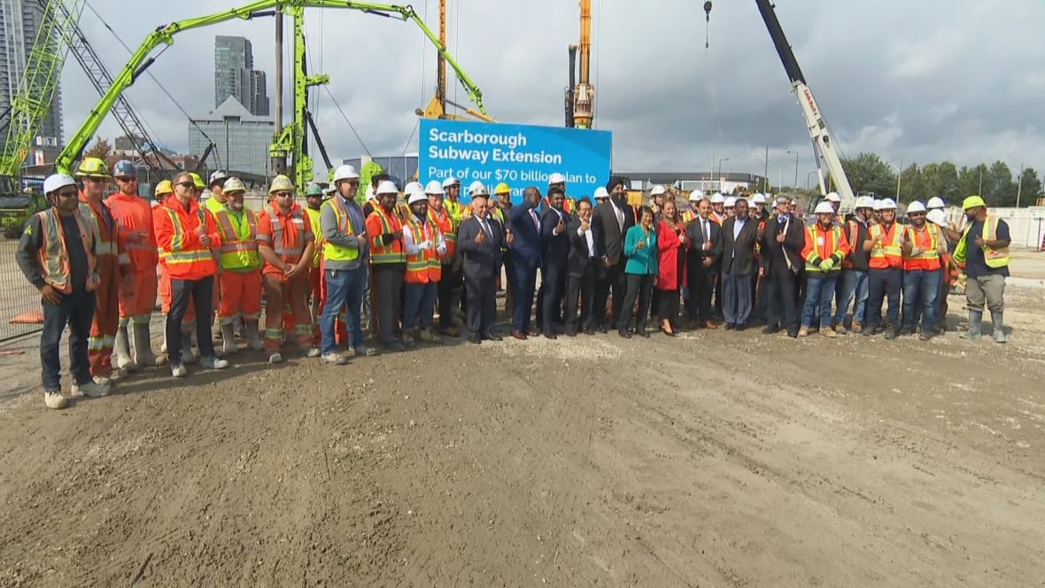 Ontario breaks ground on first of 3 stations extending subway service into Scarborough