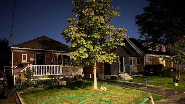 2 firefighters injured, several residents displaced after east end house fire | CBC News
