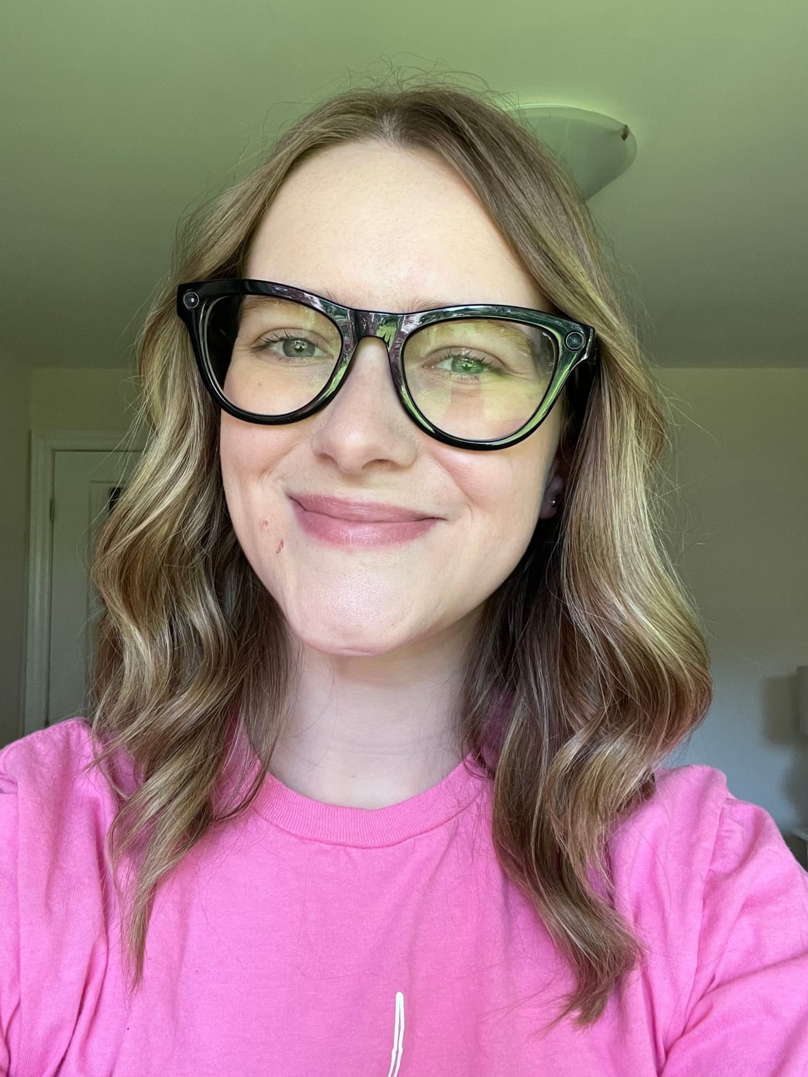 A women wearing glasses