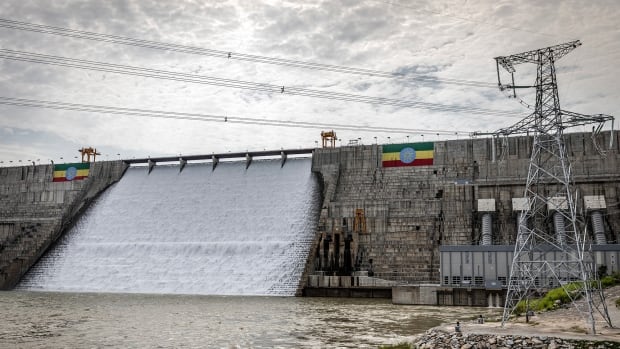 A hydroelectric dam.