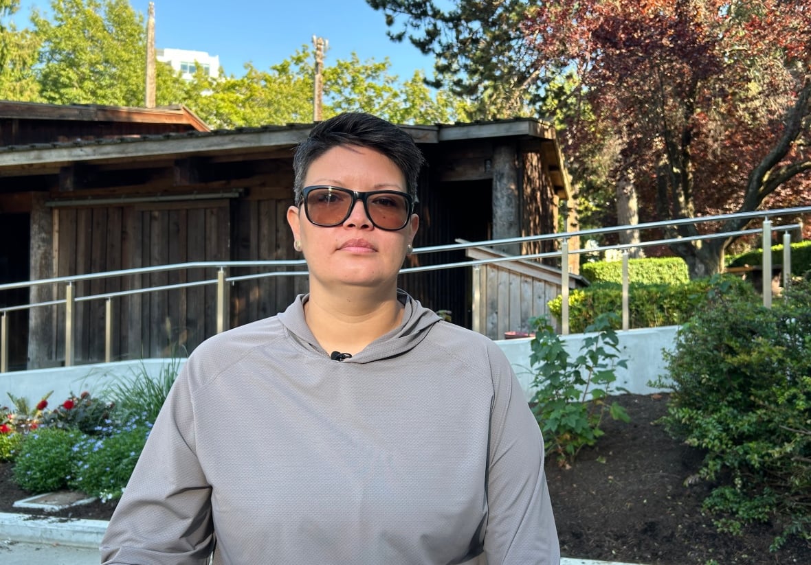 A woman in sunglasses