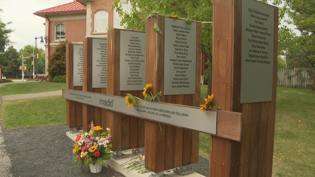6 new names added to Ontario monument for impaired driving victims | CBC News