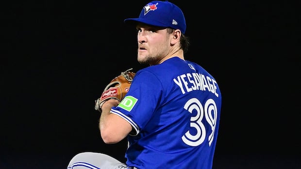 Trey Yesavage sets Blue Jays record with 9 strikeouts in major league debut | CBC Sports