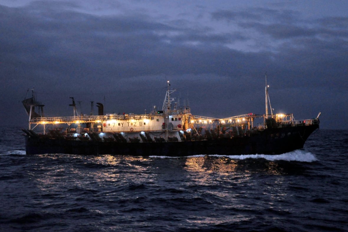 File-Lu Rong Yu Yu 609, which was dumped in the Chinese fishing on the top of the seas near the Galapagos Islands on July 19, 2021. United Nations members meet on Monday 20 February 2023, in New York to resume efforts to depict the world's long treatment for the world's Marines. (AP Photo/Joshua Goodman, File)