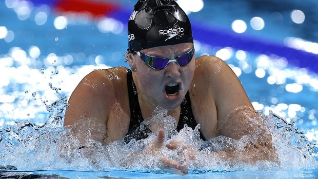 Mary Jibb is pictured competing successful  the women’s 200-metre idiosyncratic  medley SM9 last  astatine  the Paralympics connected  September 5, 2024 successful  Paris, France 