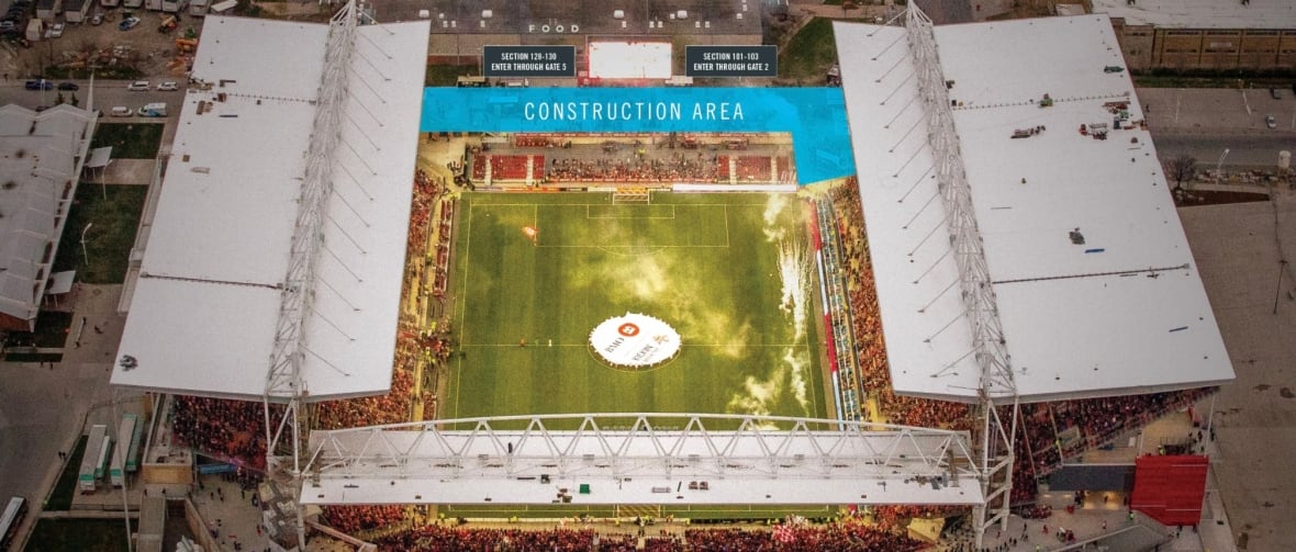 Picture showing expected construction area for phase 2. 