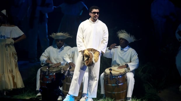 Bad Bunny performs live during "No Me Quiero Ir De Aquí; Una Más" Residencia at Coliseo de Puerto Rico José Miguel Agrelot on September 20, 2025 in San Juan, Puerto Rico.