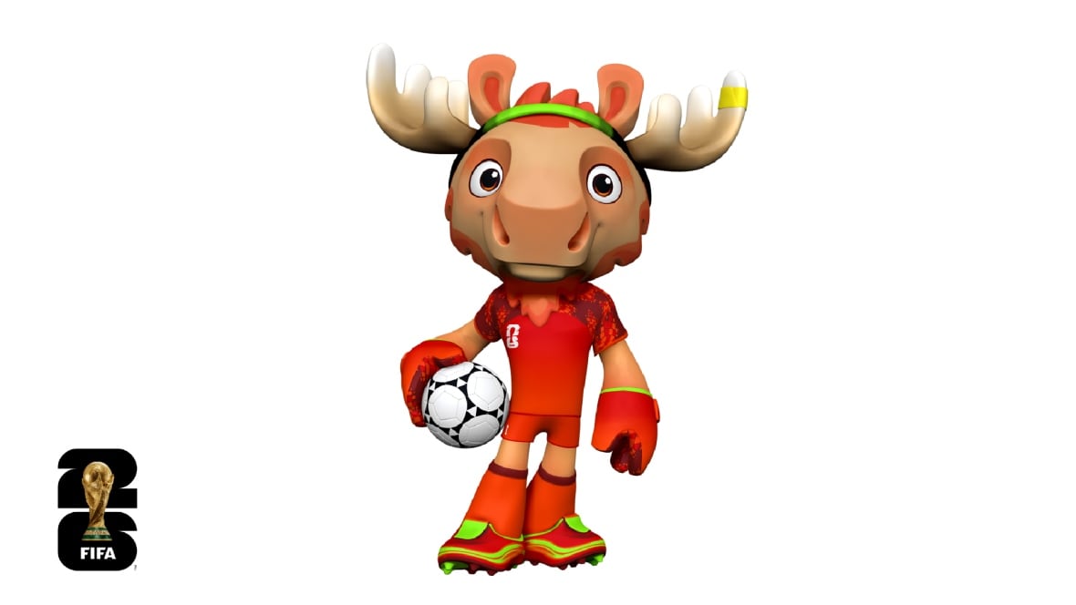 A moose mascot.