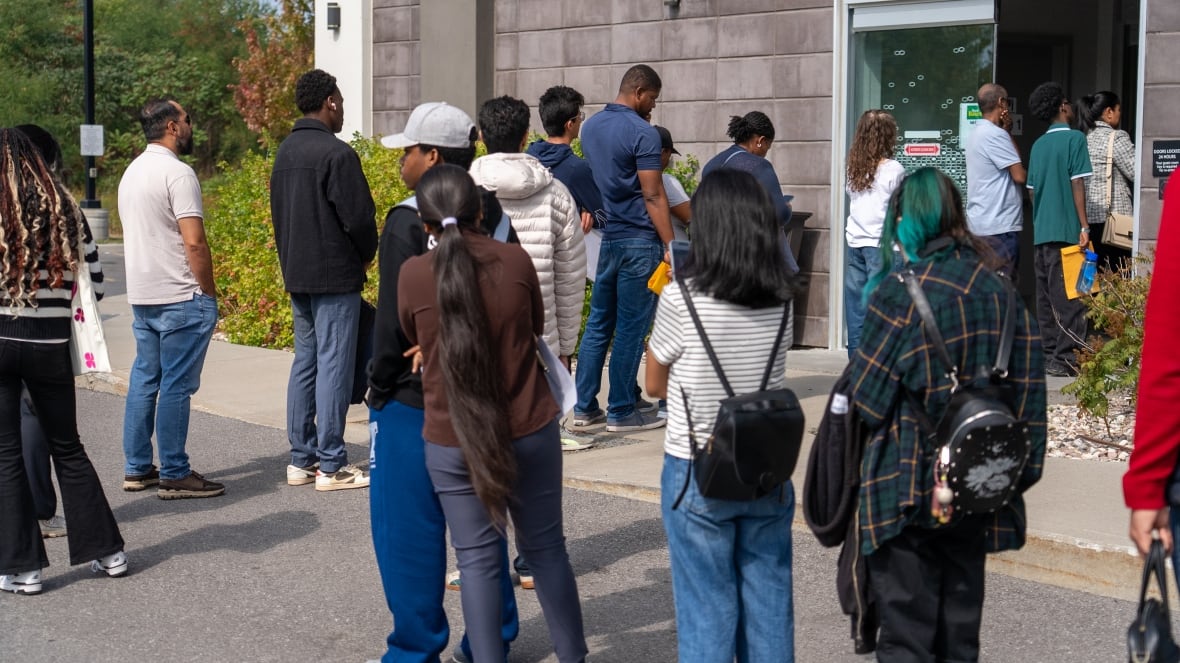 People standing in line