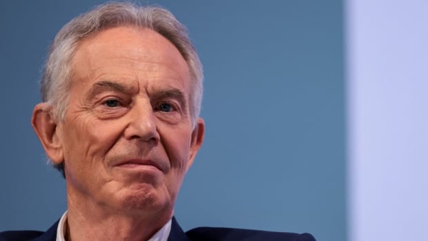 Former British Prime Minister Tony Blair attends the Tony Blair Institute for Global Change's annual Future of Britain Conference, in London, Britain, July 9, 2024. 