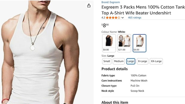Amazon Faces Backlash Over 'Wife Beater' Tank Top Ads in Canada Despite Ad Standards Ruling